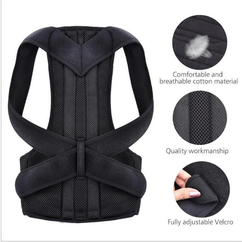 Adjustable Posture Corrector Lower Back Support Shoulder Brace Belt