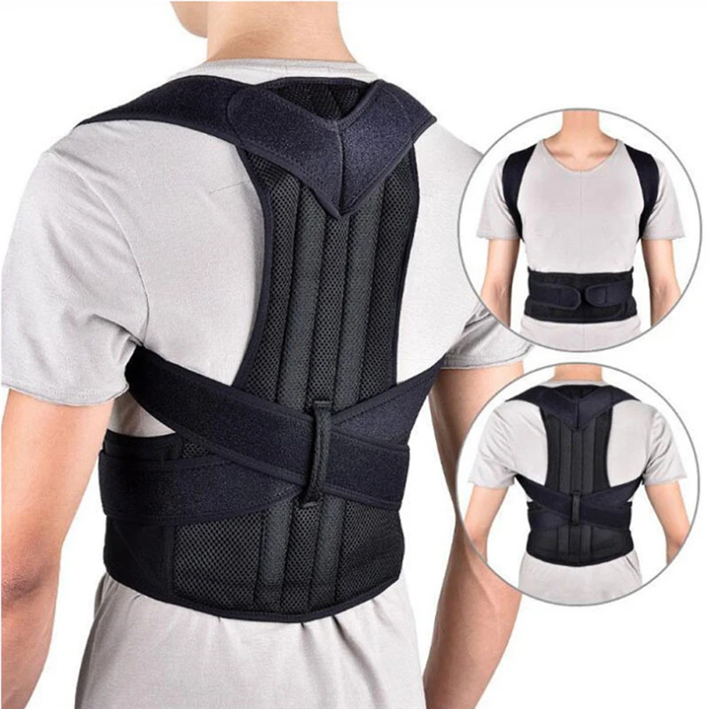 Adjustable Posture Corrector Lower Back Support Shoulder Brace Belt