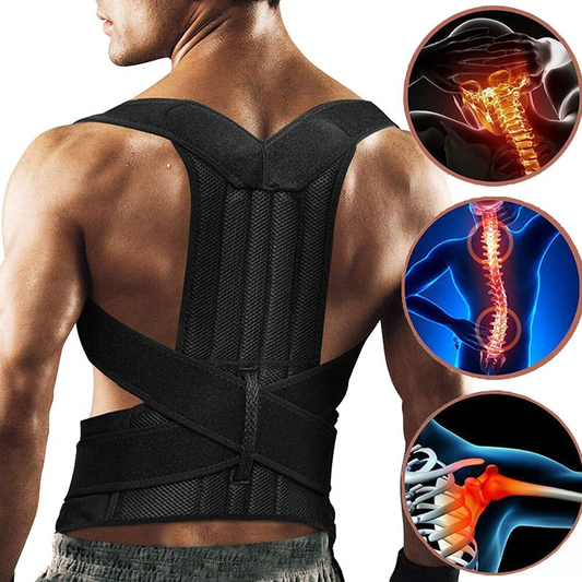 Adjustable Posture Corrector Lower Back Support Shoulder Brace Belt